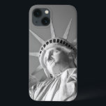 Svartvit Frihetsgudinnan<br><div class="desc">New York City - United States National and City Symbol Statues,  Monuments and Byggnad - Frihetsgudinnan Photo Artwork</div>