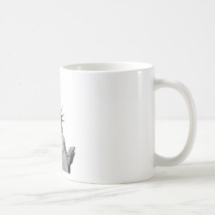 Svartvit Frihetsgudinnan Kaffemugg