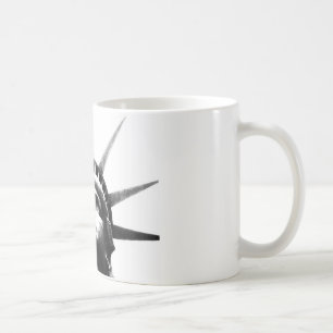 Svartvit Frihetsgudinnan Kaffemugg