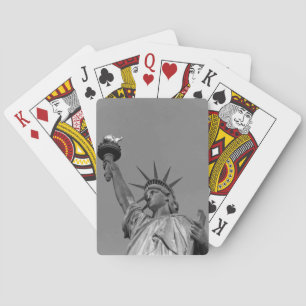 Svartvit Frihetsgudinnan New York Casinokort