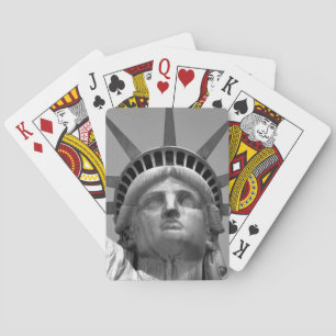 Svartvit Frihetsgudinnan New York Kortlek