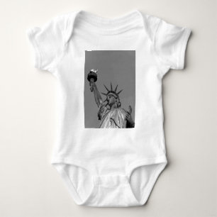 Svartvit Frihetsgudinnan New York Tee