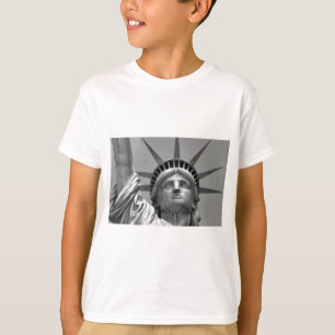 Svartvit Frihetsgudinnan New York Tee Shirt