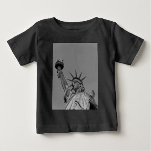 Svartvit Frihetsgudinnan New York Tee Shirt