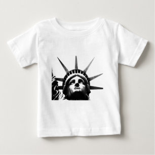 Svartvit Frihetsgudinnan Tee Shirt
