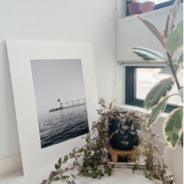 Svartvit fyrverkerifoto Poster