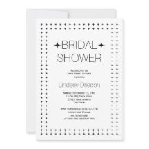 Svartvit geometrisk möhippa gräns bröllop