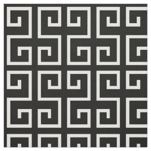 Svartvit geometrisk Mönster Tyg