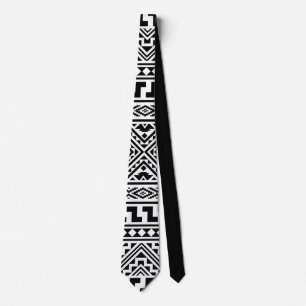 Svartvit geometrisk stambok Mönster Aztec Boho Slips