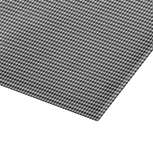Svartvit Gingham-11x8 GLASS-STYP (Hörn)