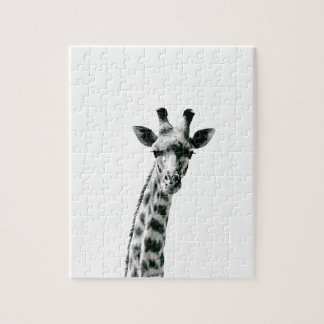 Svartvit giraff pussel