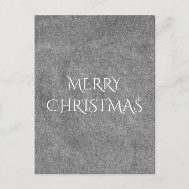 Svartvit god jul-färgkort, färgkort helg vykort (Framsida)