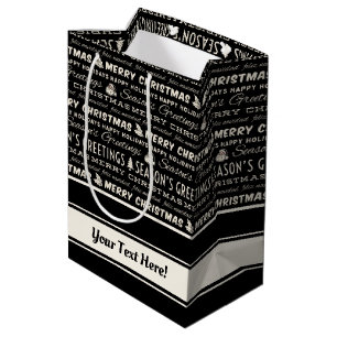 Svartvit God jul Retro-typografi