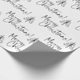 Svartvit God jul Träd, Papper inkapsling av Presentpapper