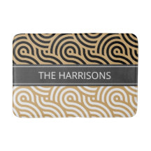 Svartvit Golden Sea Vinkara Mönster