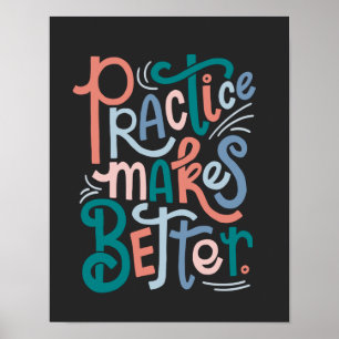 Svartvit gör att bättre Poster