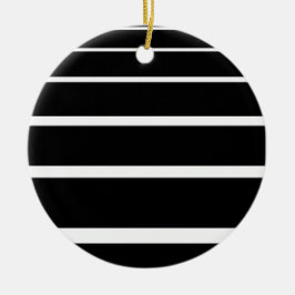 Svartvit graduerat Rand Julgransprydnad Keramik