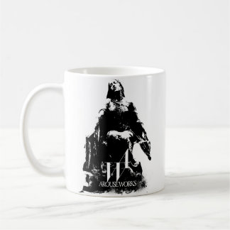 Svartvit grafik kaffemugg