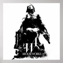 Svartvit grafik poster