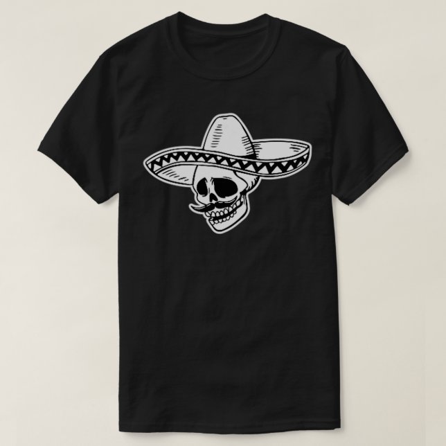 Svartvit Grajedas Logotyp T Shirt (Design framsida)
