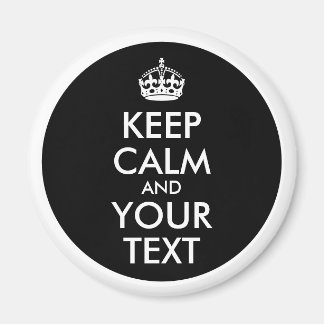 Svartvit Gräns-Behålla, Lugn och text Magnet