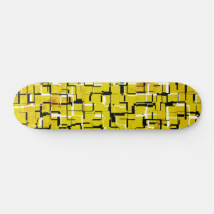 Svartvit Grönt för Grunge-coola Mini Skateboard Bräda 18,5 Cm