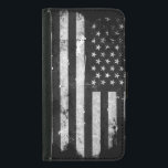 Svartvit Grungeamerikanska flaggan Samsung Galaxy S5 Plånboksfodral<br><div class="desc">Svartvit Grungeamerikanska flaggan 
 Känselförnimmelsen frigör för att ändra designen enligt dina egna preferenser. Du kan ändra designläget,  riktningen,  bakgrundsfärgerna och formatet. Också kan du tillfoga din egna text eller sloganuppsättningen dess stilsort,  läge och format,  all för att skapa den ultimat personliga gåvan för dig och dina älskade.</div>