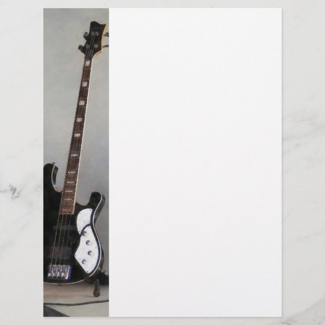 Svartvit Guitar (Framsida)