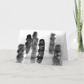 Svartvit gummipäron kort