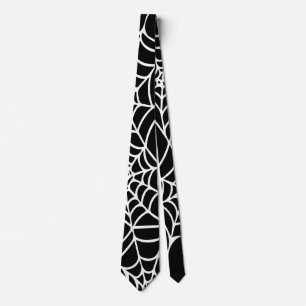 Svartvit Halloween spindelnät Goth Slips