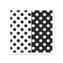 Svartvit halv Färg, uppdelad inverterad Polka dots