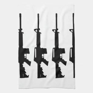 svartvit handduk m16 kökshandduk