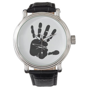 Svartvit handskrift armbandsur
