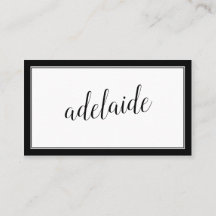 Svartvit handskript för elegant Namnteckning