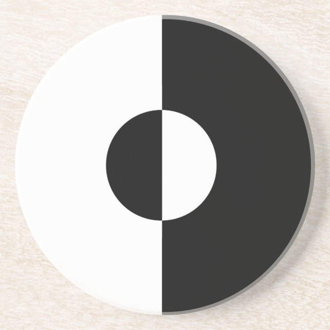 Svartvit harmoni underlägg (Framsidan)