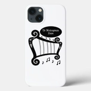 Svartvit Harp Monogram