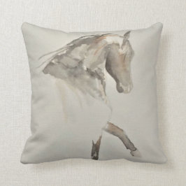 Svartvit häst kudde