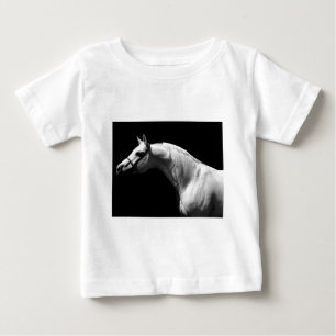 Svartvit häst tee