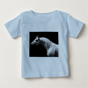 Svartvit häst tee
