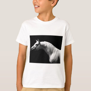 Svartvit häst tee shirt