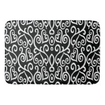 Svartvit Heart Mönster