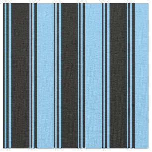 Svartvit Himlar-blå Färgad stripe Mönster Tyg