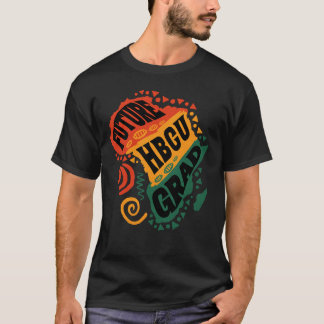 Svartvit historikmånad HBCU Grad Black Collage T Shirt