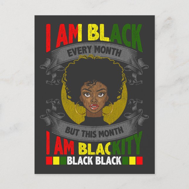 Svartvit historikmånad varje månad vykort (Framsida)