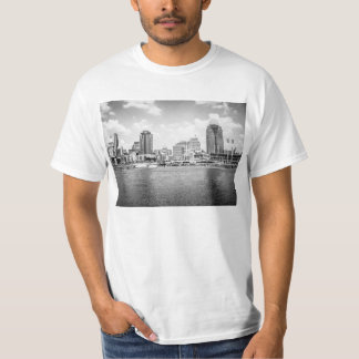 Svartvit horisont t-shirt