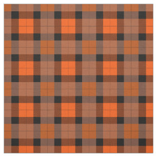 Svartvit höstfärgad Orange Tyg