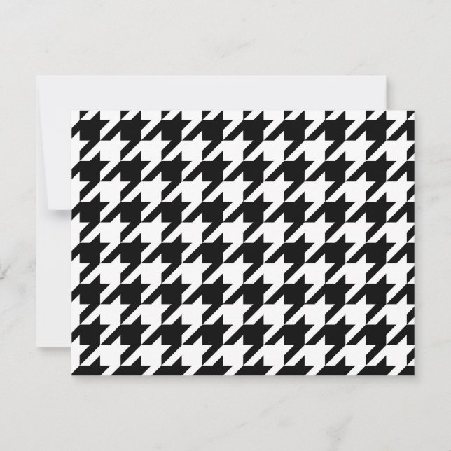 Svartvit Houndstooth (Framsida)