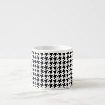 Svartvit Houndstooth