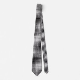 Svartvit Houndstooth Slips