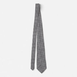 Svartvit Houndstooth Slips